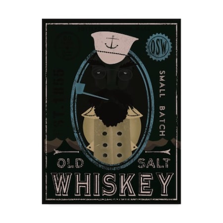 Ryan Fowler 'Fisherman Iii Old Salt Whiskey' Canvas Art,18x24